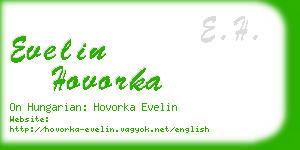 evelin hovorka business card